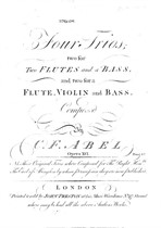 4 Trio Sonaten - Flöte II / Violine