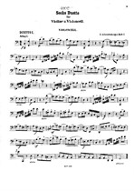 6 Duette für Violine und Violoncello - Violoncello