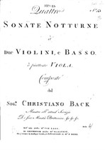 4 Trio Sonaten - I. Violine