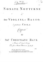 4 Trio Sonaten - II. Violine